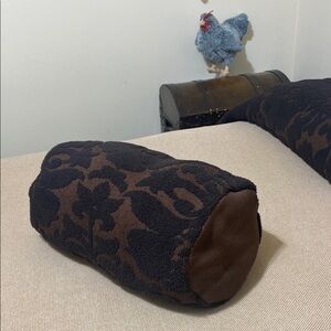 AndrewMorganCollection black & Brown bolster pillow sham